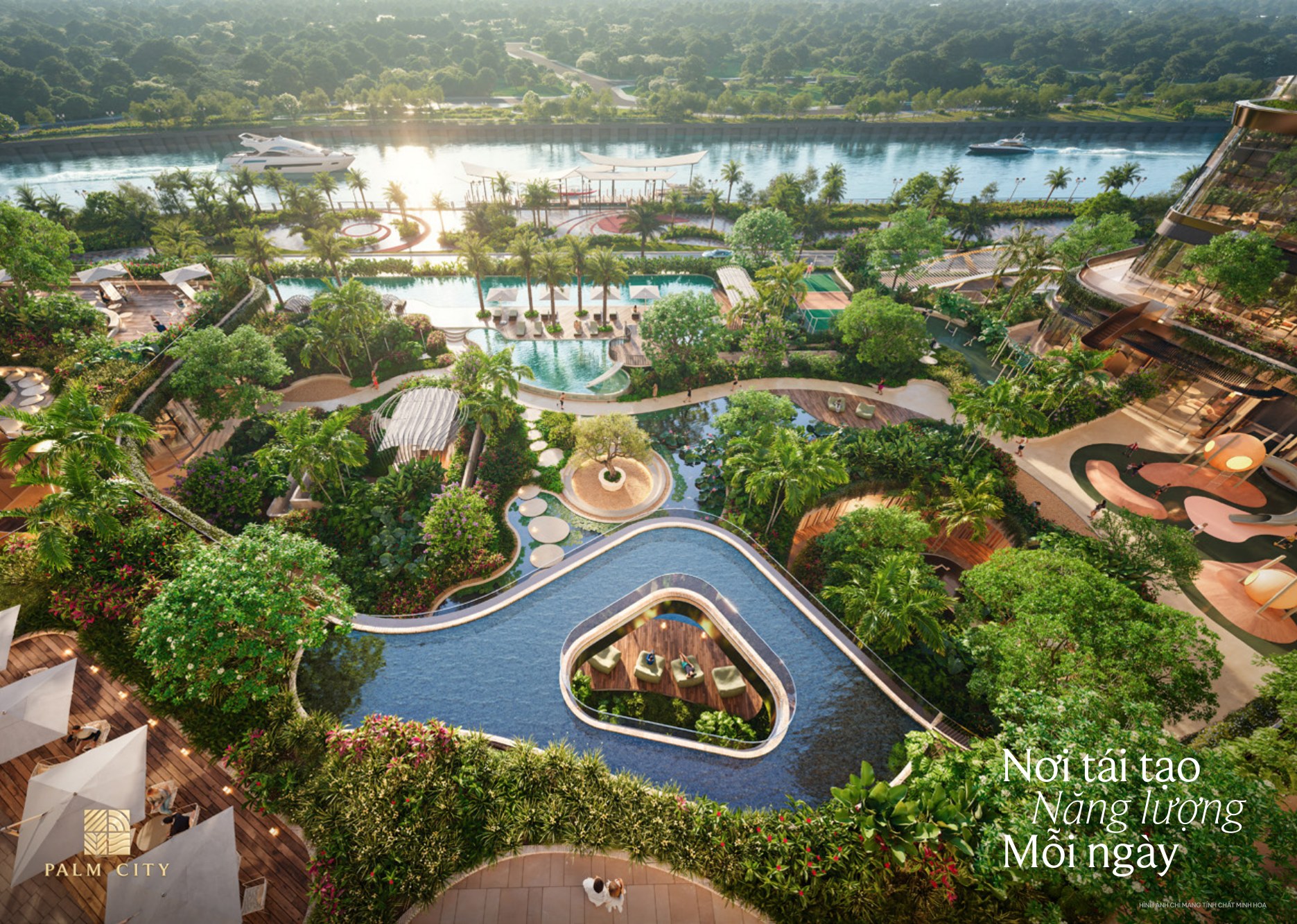 Hồ bơi resort tầng cao