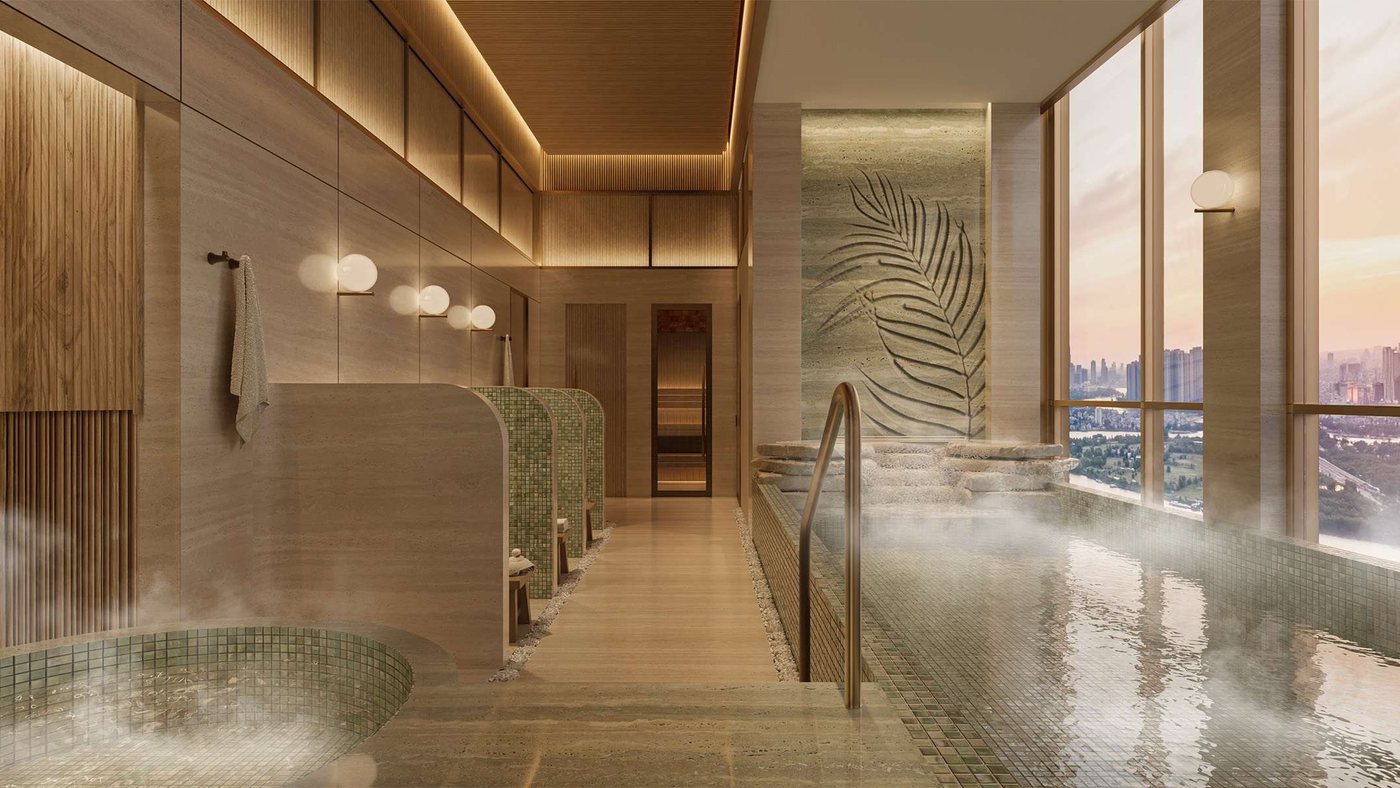 Onsen và spa trên không tầng 20